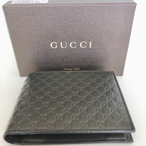 Gucci Other - New Gucci Men’s Dark Brown Leather Micro Wallet